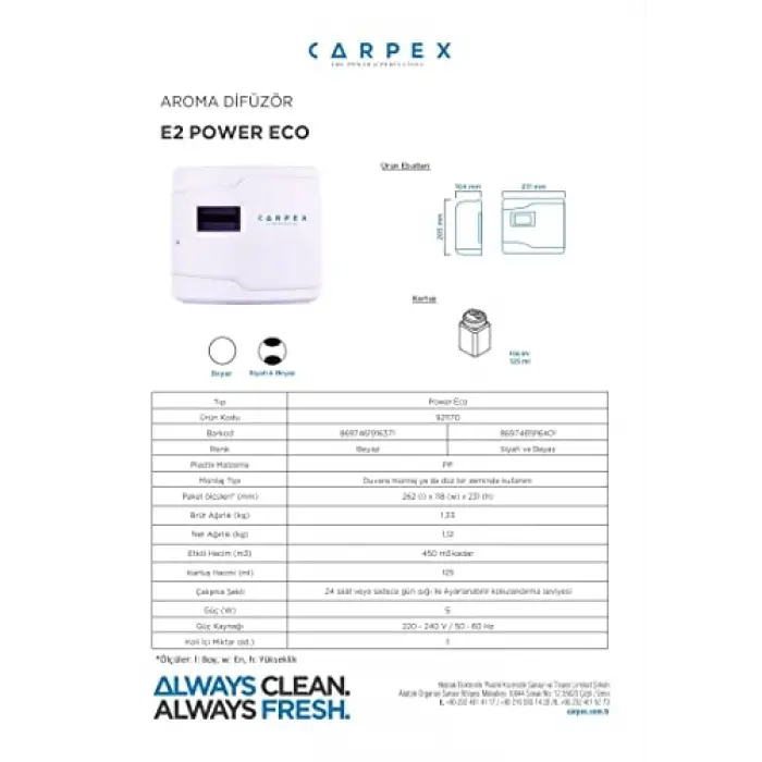 E2 Power Eco Koku Makinesi