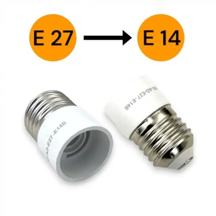 E27 den E14 e Dönüştürücü Duy - Pratik ve Güvenli Çözüm E27 To E14 Duy Dönüştürücü