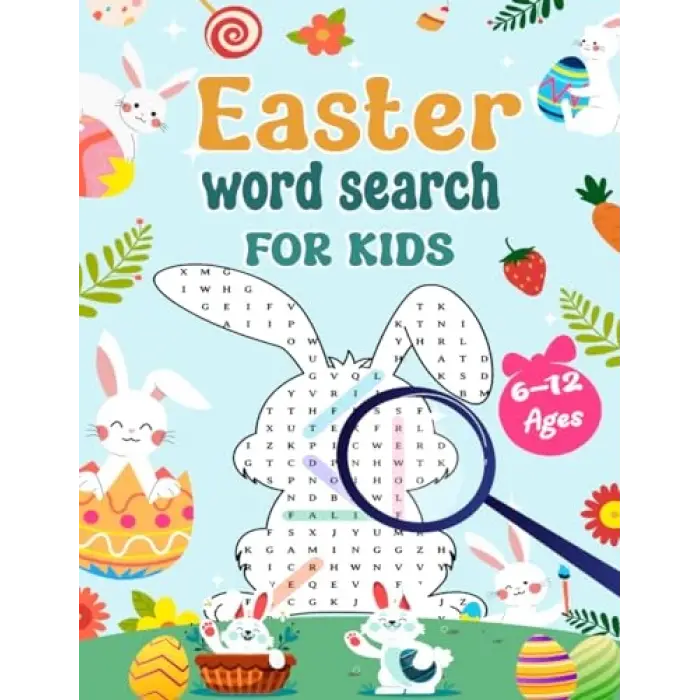 Easter Word Search For Kids Ages 6-12: A Fun Easter Day Puzzle Activity Book With Solutions, Great Easter Basket Stuffer