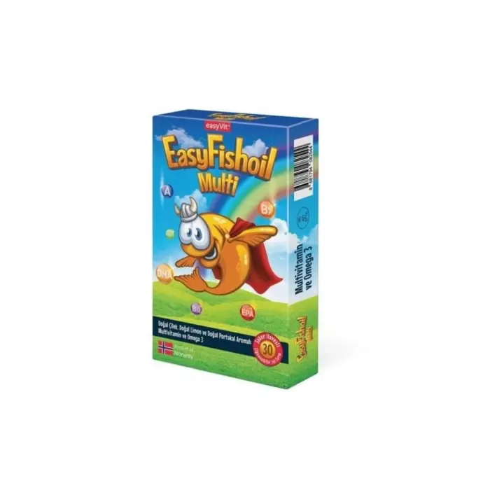 EasyFishOil Multi + Omega 3 30 Çiğnenebilir Jel Form