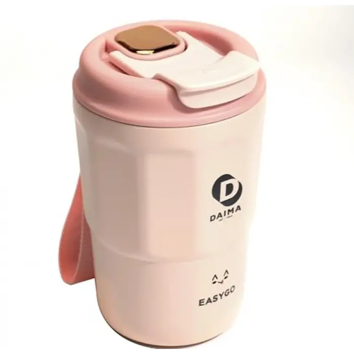EasyGo 380 ml Pembe Bardak Termos