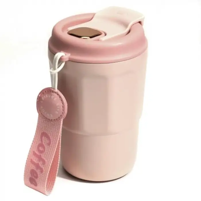 EasyGo 380 ml Pembe Bardak Termos