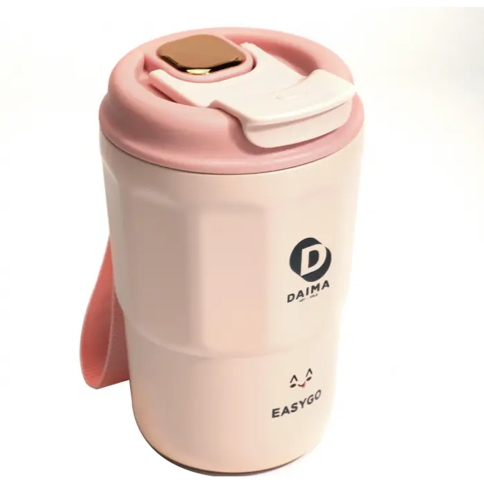 EasyGo 380 ml Pembe Bardak Termos