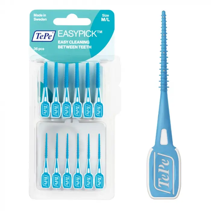 EasyPick Kürdan, Mavi, ISO M-L, 36 adet, Seyahat Çantası Dahil