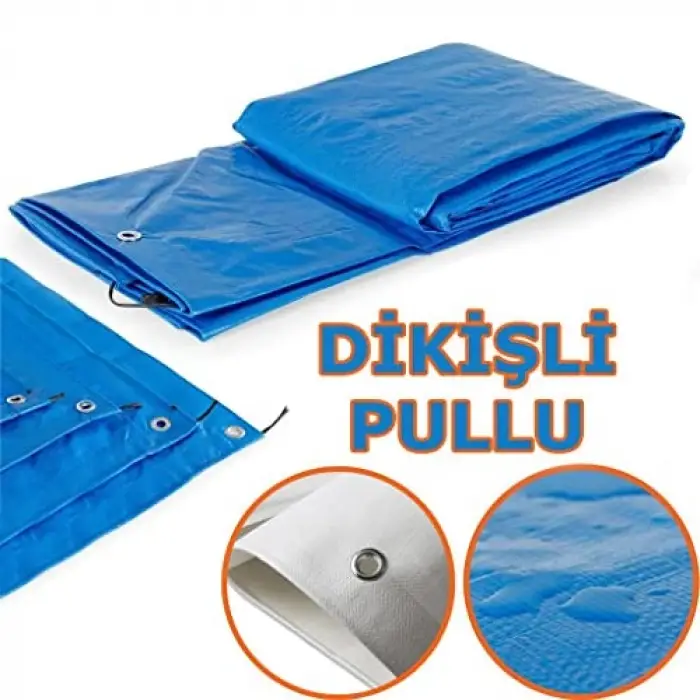 Ebatlı Su Geçirmez Pullu Çadır Branda Tente, 8X10 m