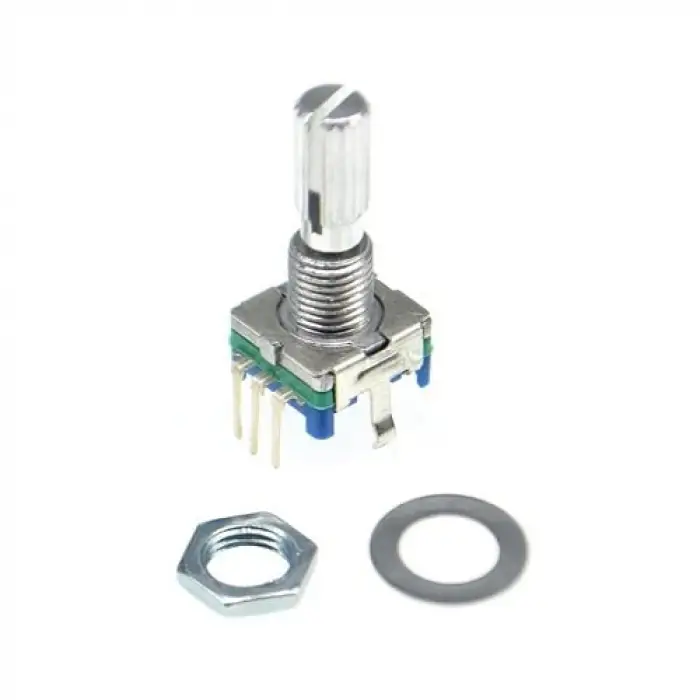 EC11 Rotary Encoder Butonlu 20 Adım 360 Derece 20 Pals Arduino