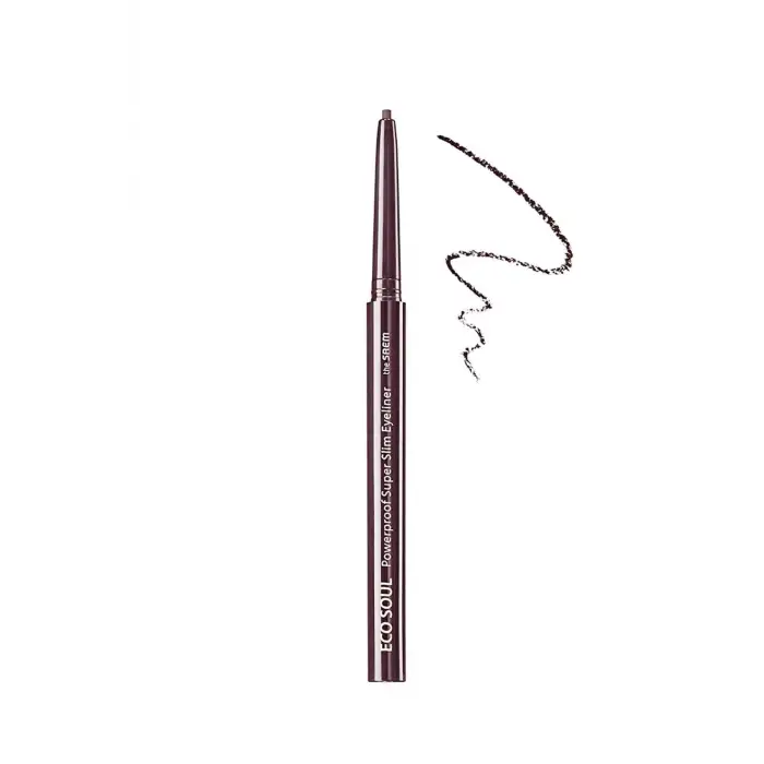 Eco Soul Powerproof Super Slim Eyeliner -Thrill Brown