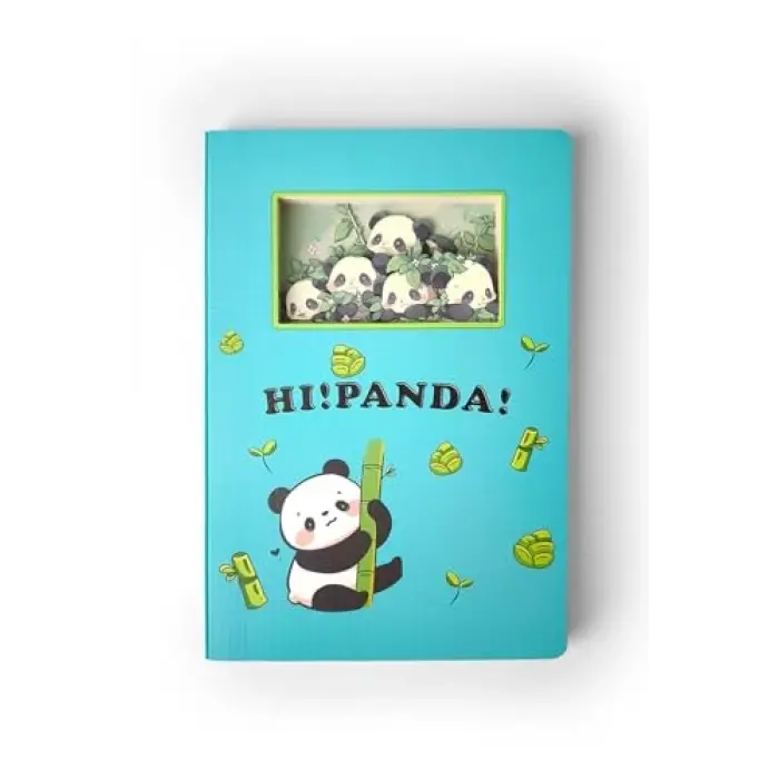 Ecrou 3D Hi Panda Temalı Defter
