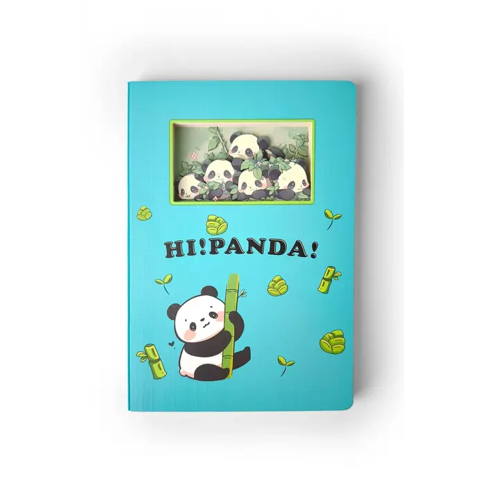 Ecrou 3D Hi Panda Temalı Defter