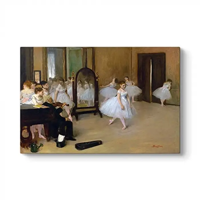 Edgar Degas - Dans Sınıfı Kanvas Tablo 45 x 30