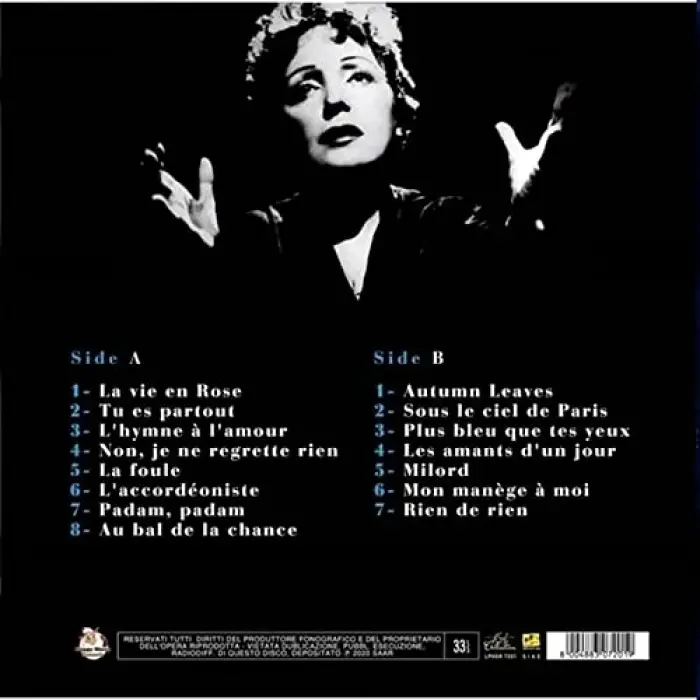 Edith Piaf La Vie En Rose Plak