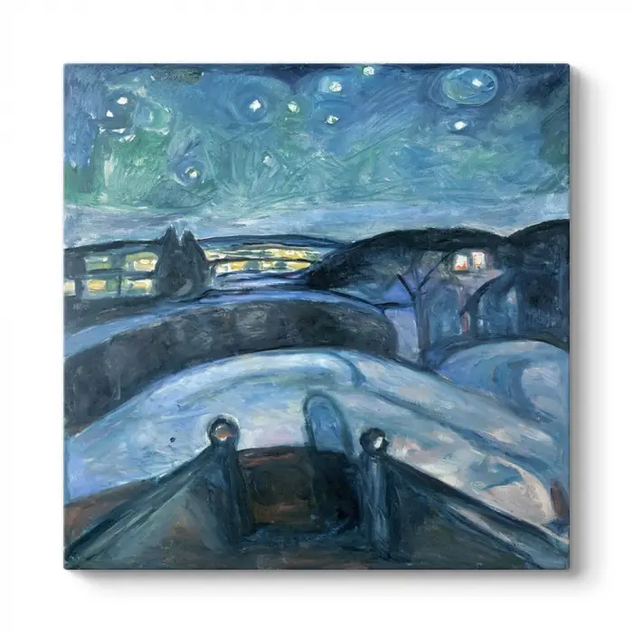 Edvard Munch - Starry Night Tablosu 100 x 100