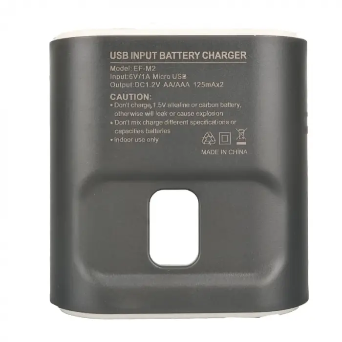 EF-M2 Pil Şarj Aleti 2Li Usb AA-AAA Ni-Mh Ni-Cd X