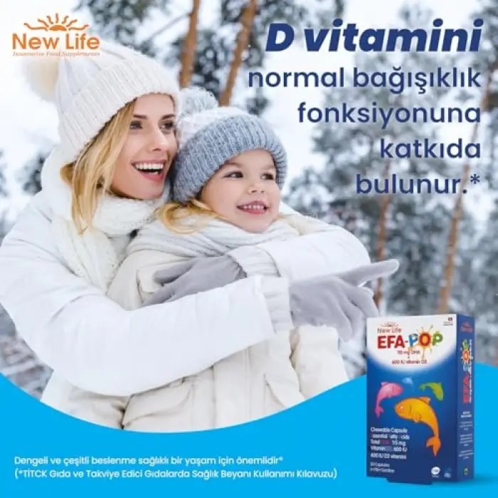 Efa Pop takviyesi, 30 kapsül