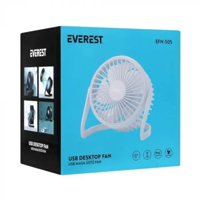 EFN-505 Masaüstü Beyaz Usb Fan