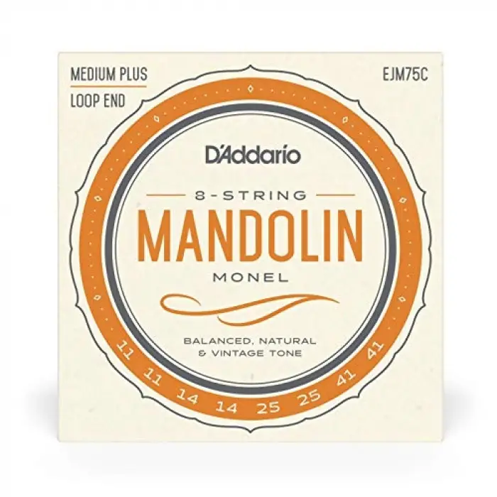 EJM75C Mandolin için Monel Telleri, Orta Gerilim, 11-41