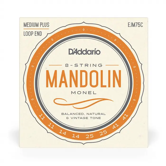 EJM75C Mandolin için Monel Telleri, Orta Gerilim, 11-41