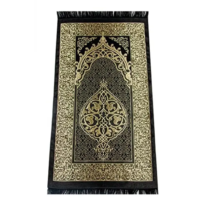 Ekonomik Osmanlı Tafta Seccade 0150 Siyah
