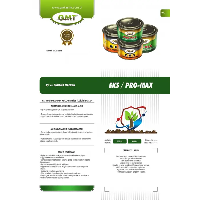 Eks Aşı ve Budama Macunu 1 Kg
