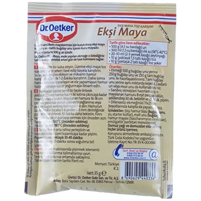 Ekşi Maya 35 g (4 paketi)