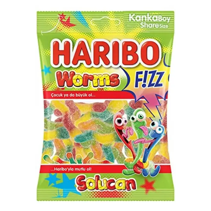 Ekşi solucan şekerleme, 70 g