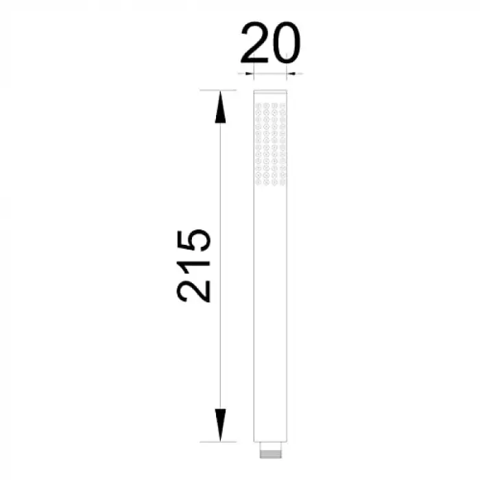 El Duş Başlığı, Pirinç Metal, Oval KE101