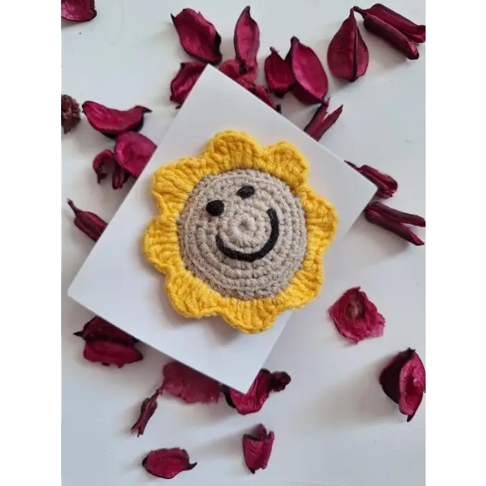 El işi Ayçiçeği Klipsli Toka