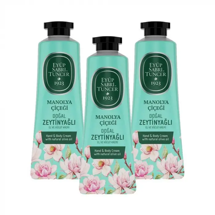 El ve Vücut Kremi Manolya Çiçeği 50 ml x 3