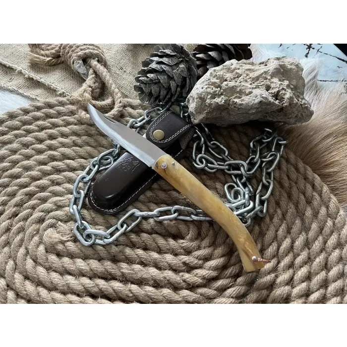 El yapımı Kemik Saplı Çoban Çakısı