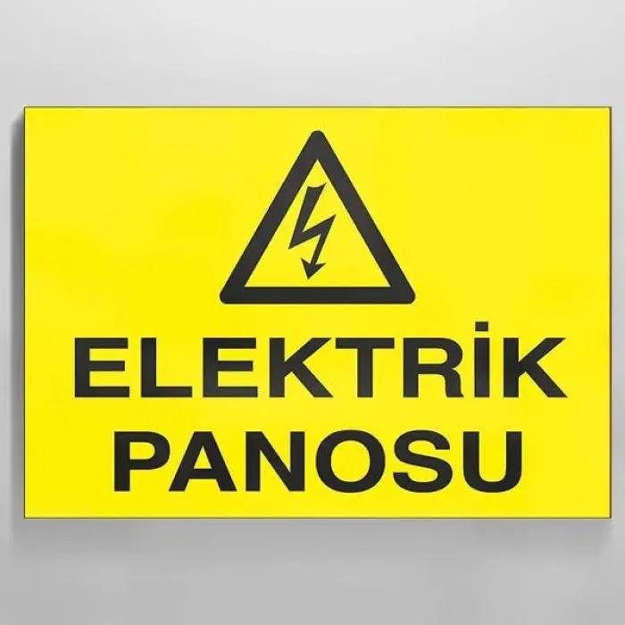 Elektrik Panosu Uyarı Levhası 20x30 cm