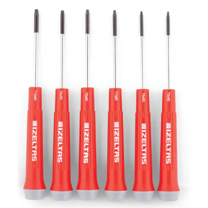 Elektronikçi Tip Torx Uçlu Klemens Tornavida Takımı, 6lı