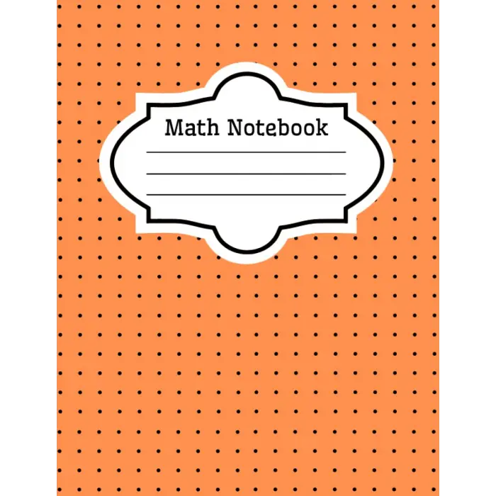 Elementary Grid Paper 1 cm Graph Paper: 1 cm graph paper: Orange Cover