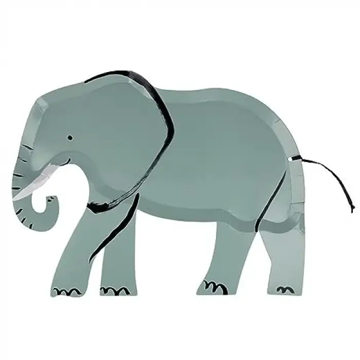 Elephant Plates - Fil Tabaklar - 8li