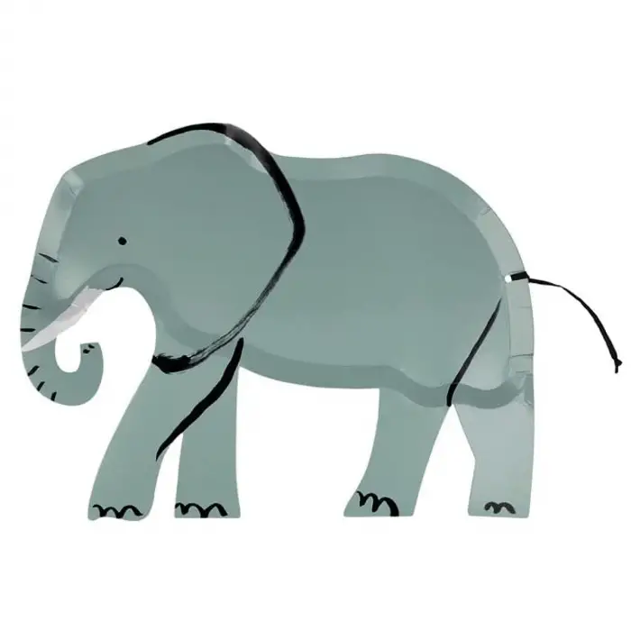 Elephant Plates - Fil Tabaklar - 8li