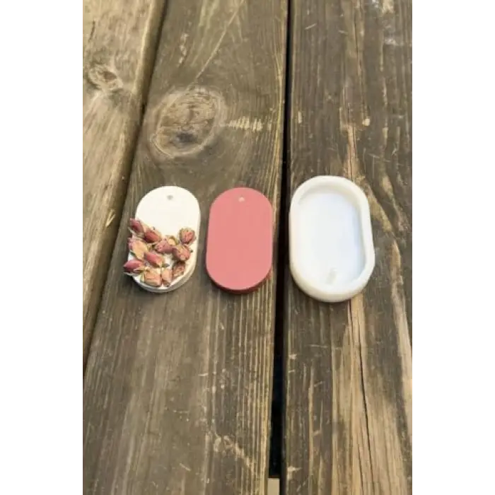 Elips Koku Tableti Silikon Mum Kalıbı