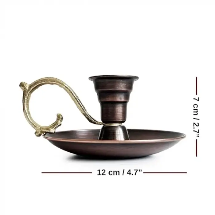 Elit Mumluk & El Şamdanı Kendinden Iğneli Mum Hediyeli Oksit Turna2619-3