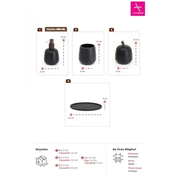 Elite Banyo Seti 4 Parça