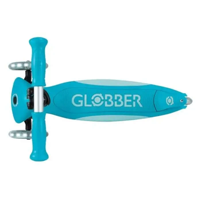 Elite Deluxe 3 Tekerlekli Katlanabilir Işıklı Mavi Scooter