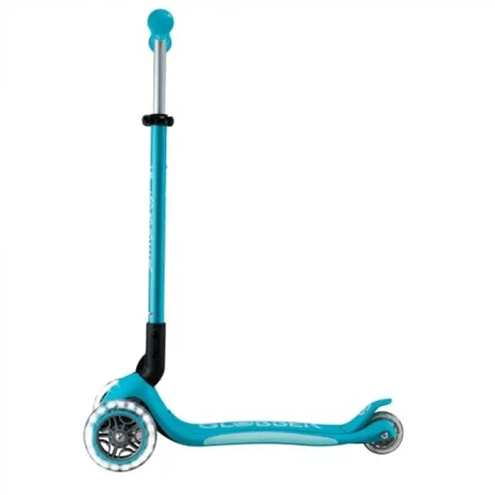 Elite Deluxe 3 Tekerlekli Katlanabilir Işıklı Mavi Scooter
