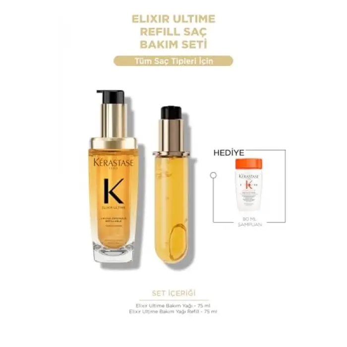 Elixir Ultime Refill Saç Bakım Seti 75 ml x 2