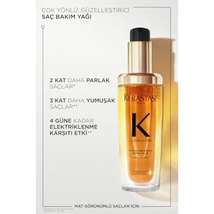 Elixir Ultime Refill Saç Bakım Seti 75 ml x 2