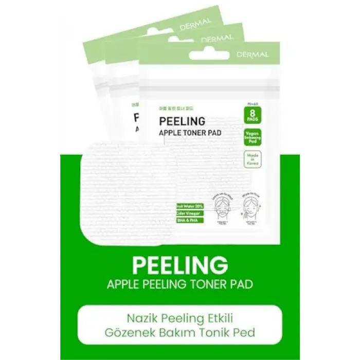 Elma Özlü Peeling Tonik Pedi, 8 Adet