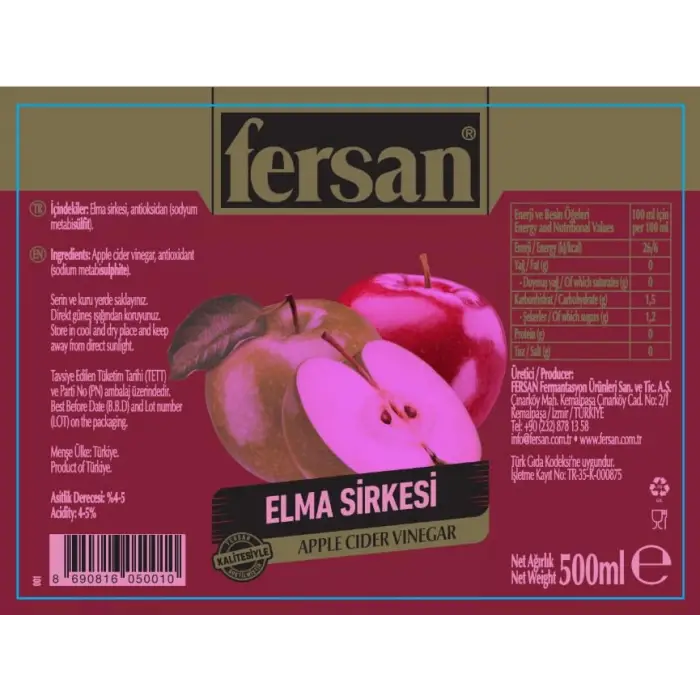 Elma Sirkesi 500 ml