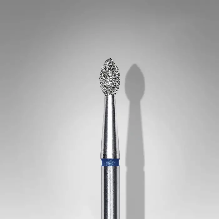 Elmas Manikür Freze Ucu, Damla Model, Mavi, 045 mm FA60B025-45