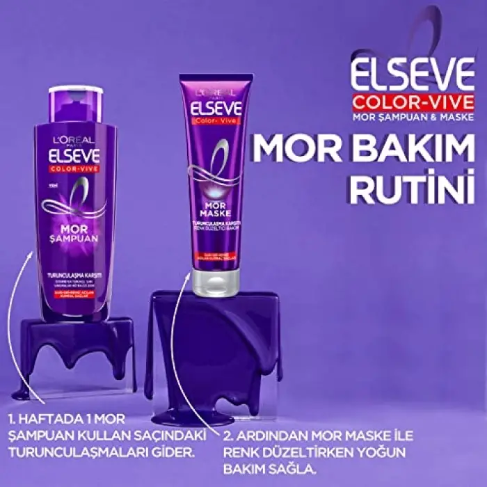 Elseve Turunculaşma Karşıtı Mor Şampuan 200 ml