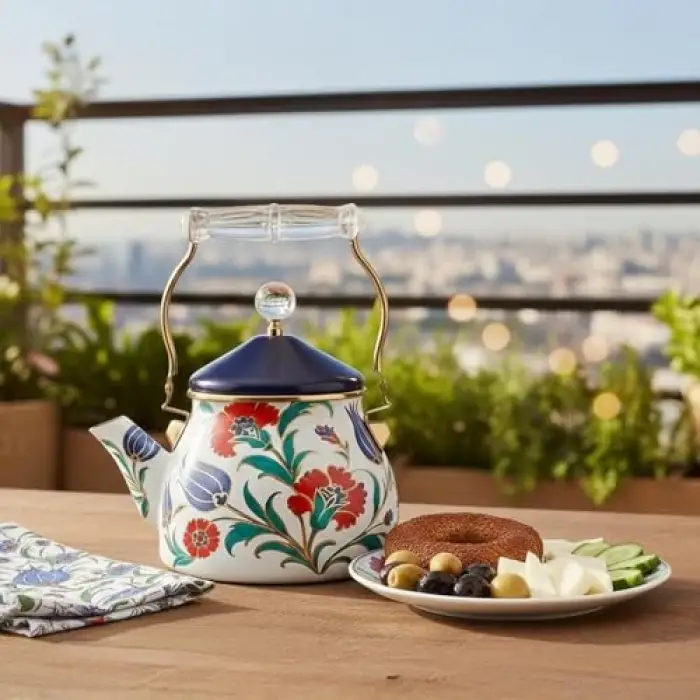 Emaye Premium Çaydanlık