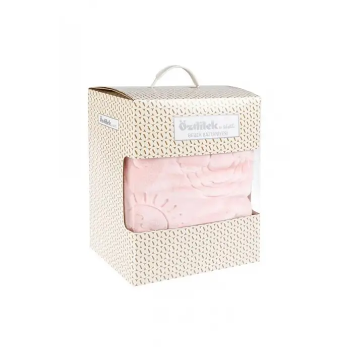 Embos Peluş Bebek Battaniyesi Pembe