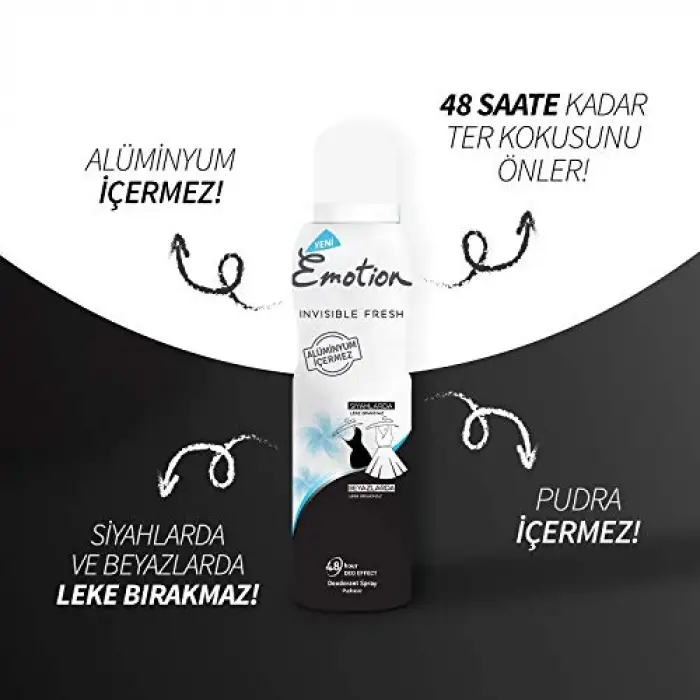 Emotion Invisible Fresh Kadın Deodorant, 150 ml