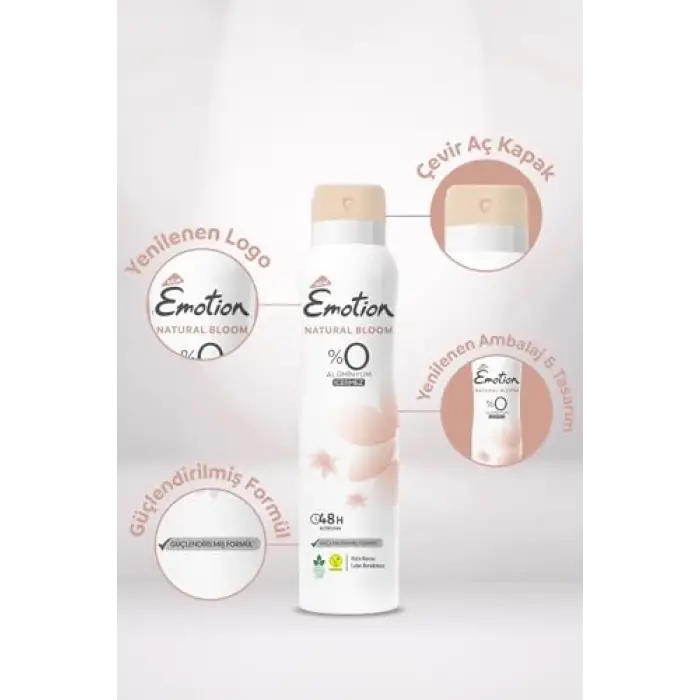 EMOTION Natural Bloom Deodorant, 150 Mililitre