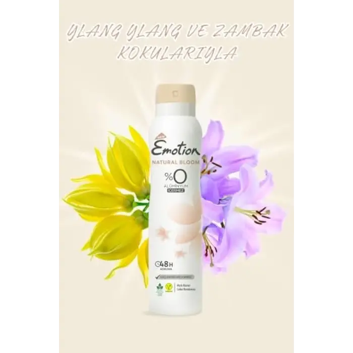EMOTION Natural Bloom Deodorant, 150 Mililitre